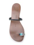 rhinestones flat sandals