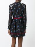 car print layered dress 