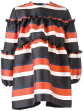 striped mini dress