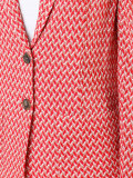 woven zigzag blazer