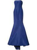 strapless trumpet gown