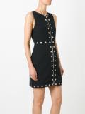embellished zip mini-dress 