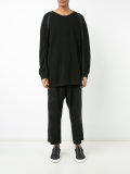 belted waist cropped trousers