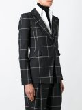 checked blazer