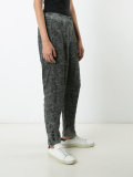 spot washout tapered trousers