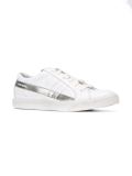 metallic low-top sneakers