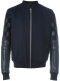 varsity style bomber jacket