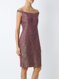 off the shoulder jacquard Mila dress