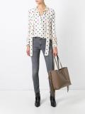 polka dot lavaliere blouse