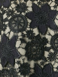 lace pattern drop-waist dress