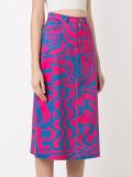 midi printed skirt