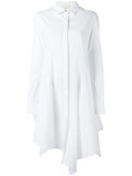 asymmetric hem shirt dress