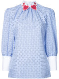 hearts collar blouse