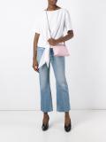 logo embossed crossbody bag