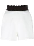 logo embroidered jersey shorts