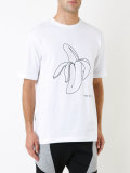 banana print T-shirt