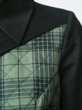 asymmetric panelled jacket