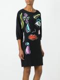 abstract face dress