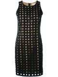 perforated fitted dress 