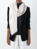 raw edge scarf