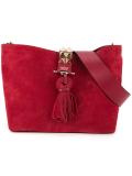 studded closure shoulder bag