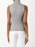 ribbed turtleneck tank top