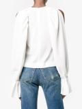 open shoulder blouse