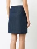 A-line denim skirt