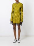 mesh overlay dress
