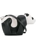 mini leather panda crossbody bag