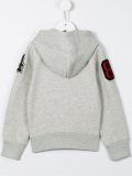 patch embroidered hoodie