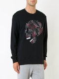 skull print sweatshirt