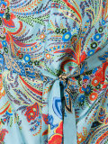 printed wrap blouse 