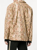 python skin print oversized jacket