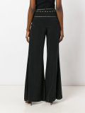 decorative button palazzo pants