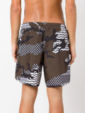camouflage pattern swim shorts