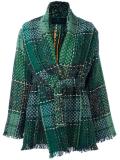 oversized belted jacket