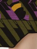 geometric knit fitted skirt