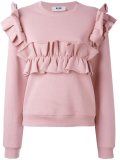ruffled sweatshirt