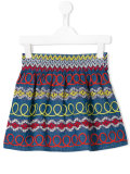 swirly patterned skirt