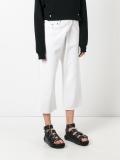 raw hem cropped jeans