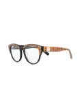 logo oval frame sunglasses