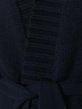 'M' belted cardi-coat