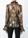 embellished wrap blouse 