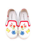 floral embroidered ballerinas