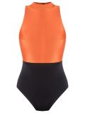 panelled swimsuit