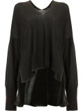 high-low hem knitted top
