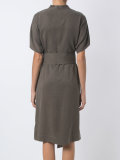 lace up detail dress