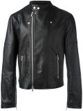 zip up biker jacket 