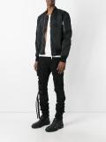 distressed bomber jacket 